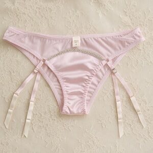 Victoria’s Secret Pink Satin Garter Belt Panty | Vintage 2013 | NWT | Small